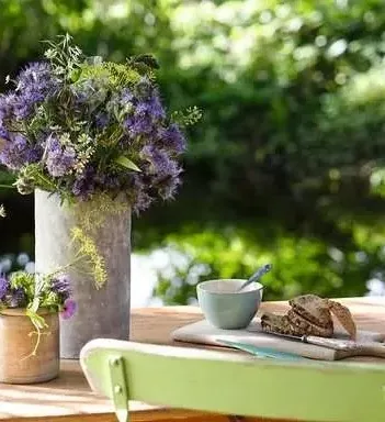 Produit Salutation Florale À La Table Du Jardin Image