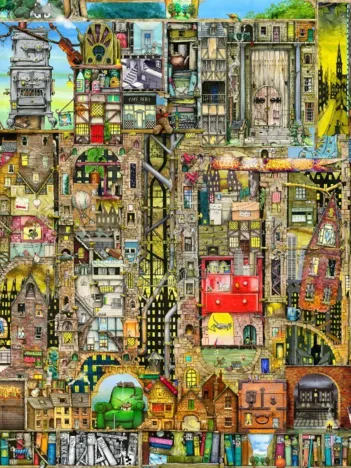 Produit Colin Thompson : Ville Etrange Image