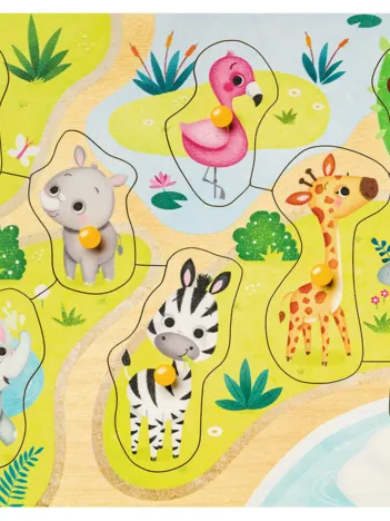 Produit Puzzle en Bois - Dans le Zoo Image