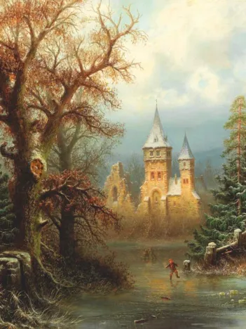 Produit Albert Bredow - Romantic Winter Landscape Image