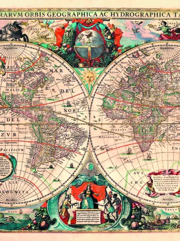 Produit Carte du Monde Antique Image