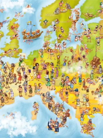 Produit Cartoon Collection - Carte de l'Europe Image