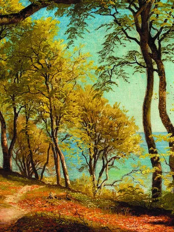 Produit Peder Mørk Mønsted - Birch Trees at a Coast Image