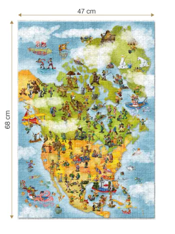 Produit Carte de l'Amérique du Nord Image