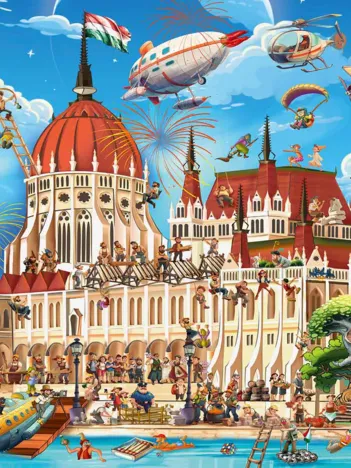 Produit Cartoon - The Hungarian Parliament Image