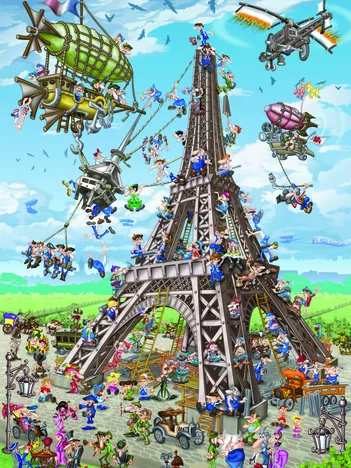 Produit Cartoon Collection - Construction de la Tour Eiffel Image
