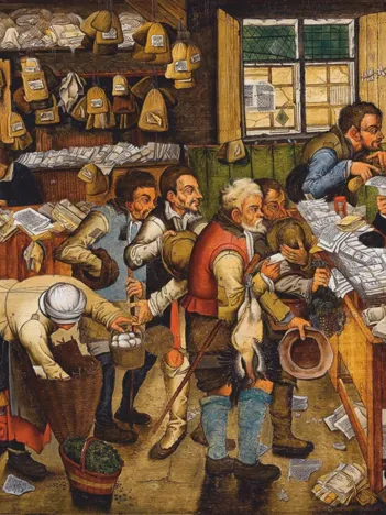 Produit Brueghel Pieter le Jeune : Le Paiement de la Dîme, 1617-1622 Image