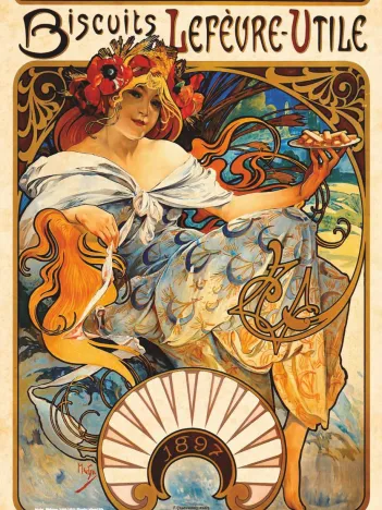 Produit Mucha Alphonse - Biscuits Lefèvre-Utile Image