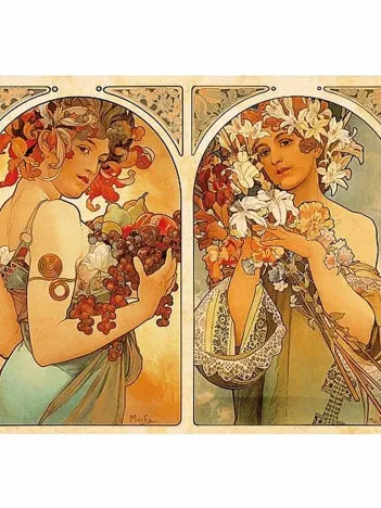 Produit Mucha Alphonse - Fruit et Fleur Image