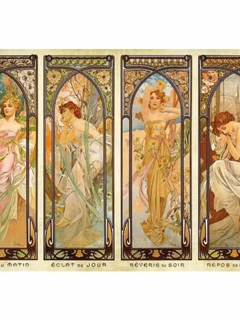 Produit Mucha Alphonse - Les Moments de la Journée Image