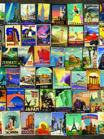 Produit Vintage Collage - Voyage Image