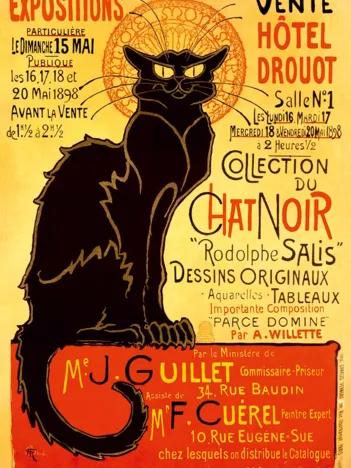 Produit Poster vintage - Collection du Chat Noir Image