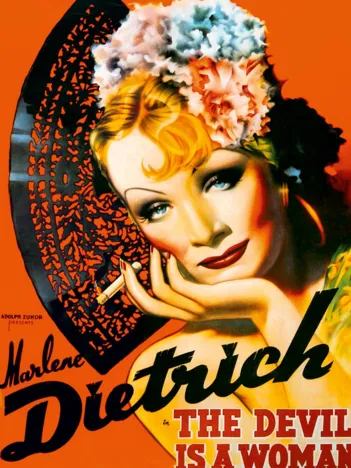 Produit Poster vintage - Marlene Dietrich, The Devil is a Woman Image
