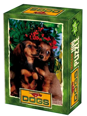Produit Mini Puzzle - Animaux domestiques - Deux chiots tout mignon Image