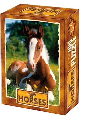 Produit Mini Puzzle - Animaux de la ferme - Le poulain se repose Image