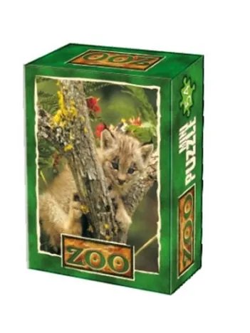 Produit Mini Puzzle - Bébé lynx perché sur un arbre Image