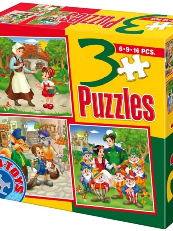 Produit Contes et Légendes : Pinocchio, Blanche Neige et les sept Nains, Le Petit Chaperon Rouge Image