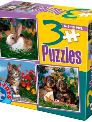 Produit 3 Puzzles animaux Image