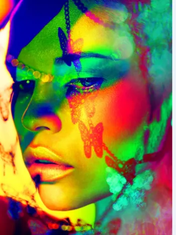 Produit Collection Prestige et Exclusive - Queen 21 : Woman Color Face Art Image