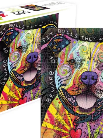 Produit Dean Russo - Beware Pit Bull Dog Image