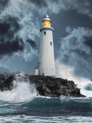 Produit Phare Dans La Tempête Image