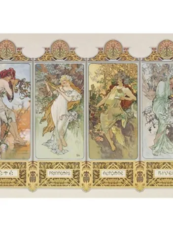 Produit Mucha : Les 4 saisons Image