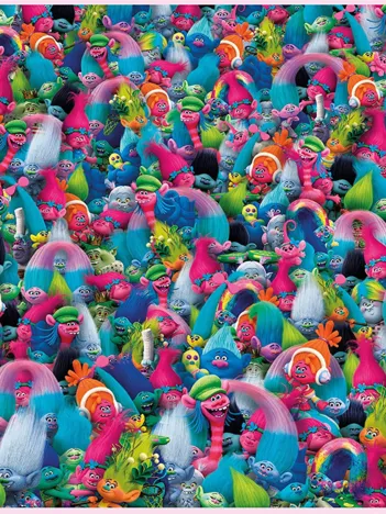 Produit Puzzle Impossible - Trolls Image