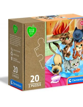 Produit 2 Puzzles - Chats Image