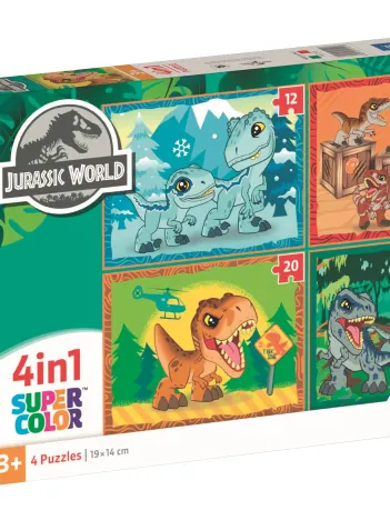 Produit Puzzle 4 En 1 - Jurassic World Image
