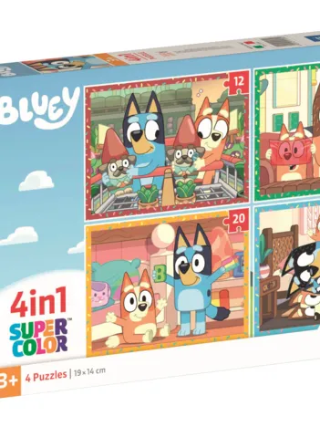 Produit Puzzle 4 En 1 - Bluey Image