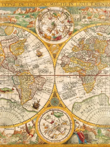 Produit Vieille Carte du Monde Image