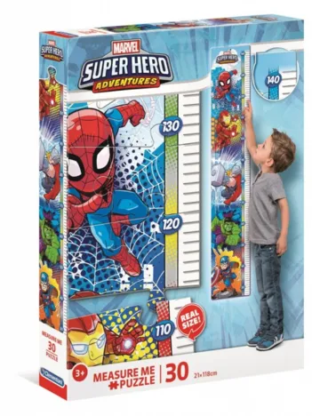 Produit Pièces XXL - Toise - Measure Me Puzzle - Super Heroes Image
