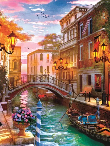 Produit Coucher De Soleil Sur Venise Image
