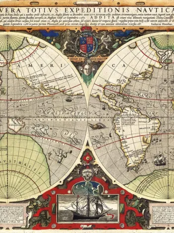 Produit Antique Nautical Map Image