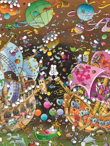 Produit Mordillo Puzzle - The Kiss Image