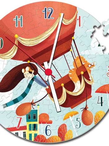 Produit Puzzle Horloge - Montgolfière Image