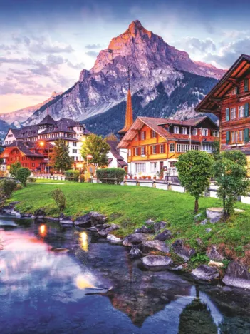 Produit Photo Odyssée : Village Alpin, Suisse Image