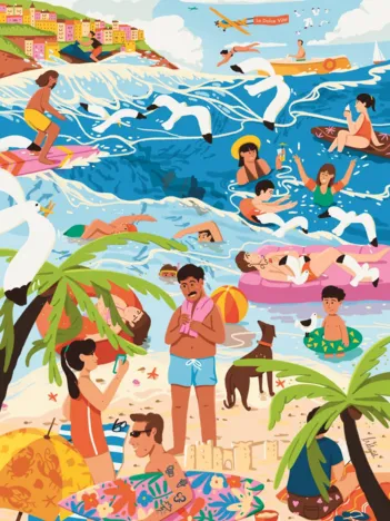 Produit L'Art De La Couleur : Dans Le Feu De L'Ère Des Fêtes Image