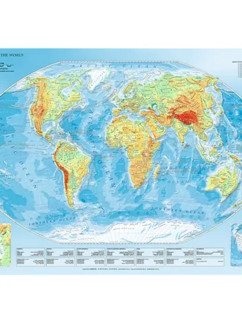 Produit Physical Map of the World Image