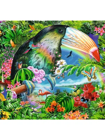 Produit Spiral Puzzles - Tropical Animals Image