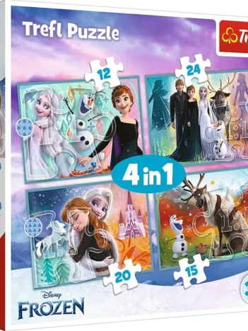 Produit 4 Puzzles - La Reine des Neiges Image