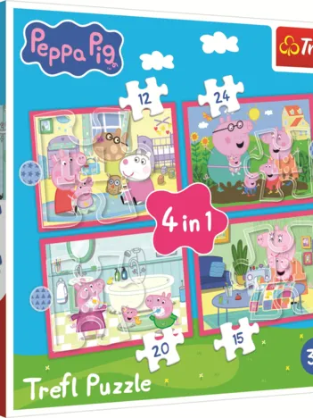 Produit 4 Puzzles - Peppa Aime Les Aventures Image