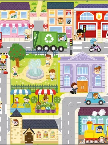 Produit Puzzle Géant de Sol - In the Small Town Image