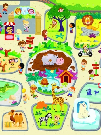 Produit Puzzle Géant de Sol - Zoo Image
