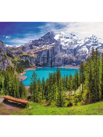 Produit Lac d'Oeschinen, Alpes, Suisse Image
