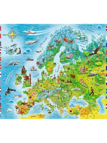 Produit Carte d'Europe (en Polonais) Image