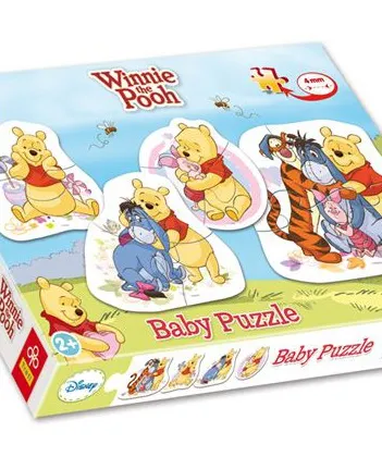 Produit 4 mini Puzzles forme : Winnie l'Ourson et ses amis Image