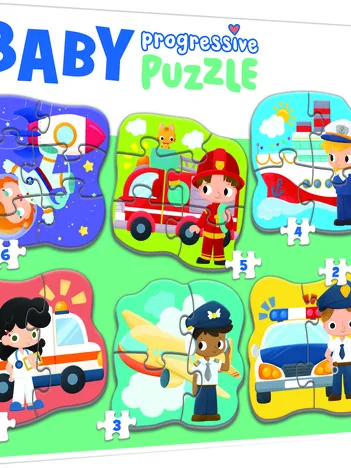 Produit 6 Puzzles - Véhicules et Métiers Image