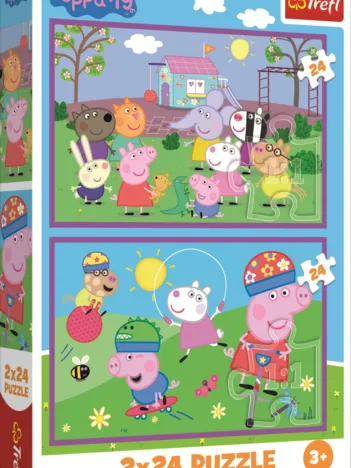 Produit 2 Puzzles - Peppa Sur Le Terrain De Jeu Image