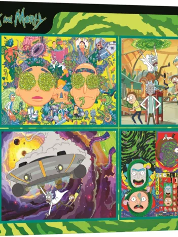 Produit 4 Puzzles - Le Monde Tordu De Rick Et Morty Image